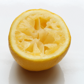 Used lemon half