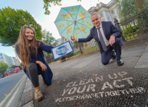 Pictured at the launch of the new #LetsChangeTogether initiative are Chris Conway, Translink Group Chief Executive and Emer Rafferty, the first ambassador of Translink’s new ‘Changemakers’ youth programme.