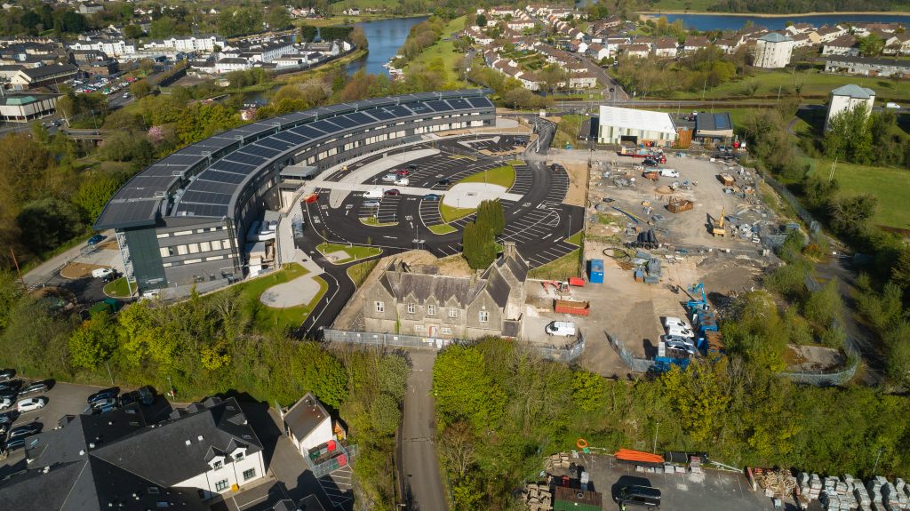 Aerial view of South West College Erne Campus
