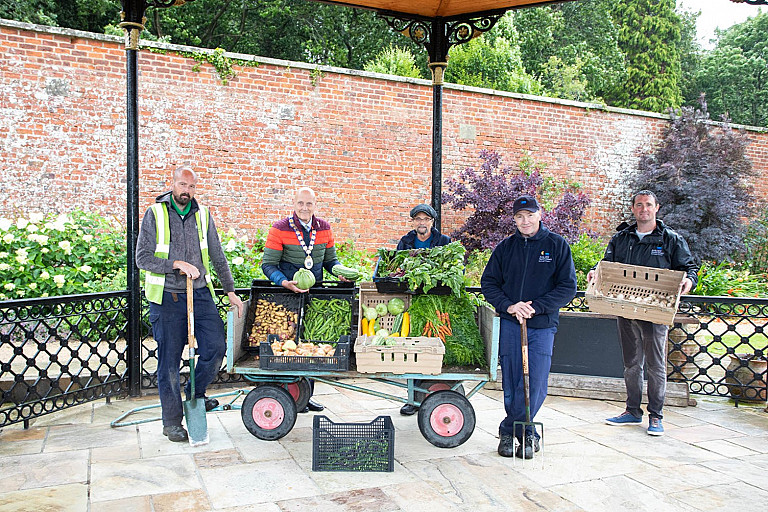 Fresh produce from the Walled Garden in Bangor, Northern Ireland